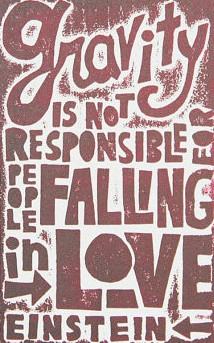 ... falling in love...einstein from etsy: Love Quote, Education Quote