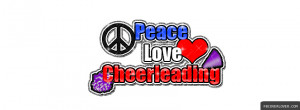 Click below to upload this Peace Love Cheerleading Cover!
