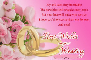 Best wedding wishes for friends