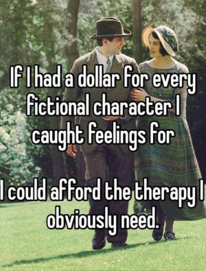 funny quotes feelings for fictional characters