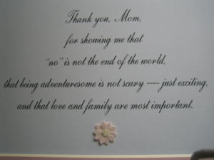 Framed quote for Mom 8x10 - 