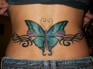 Butterfly Tramp Stamp Tattoos