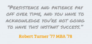 Persistence and patience pay off over time...