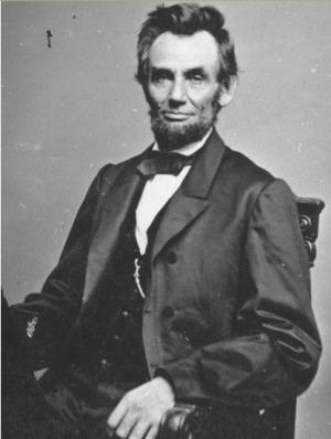 Photograph of Abraham Lincoln by Mathew B. Brady, Washington, DC ...
