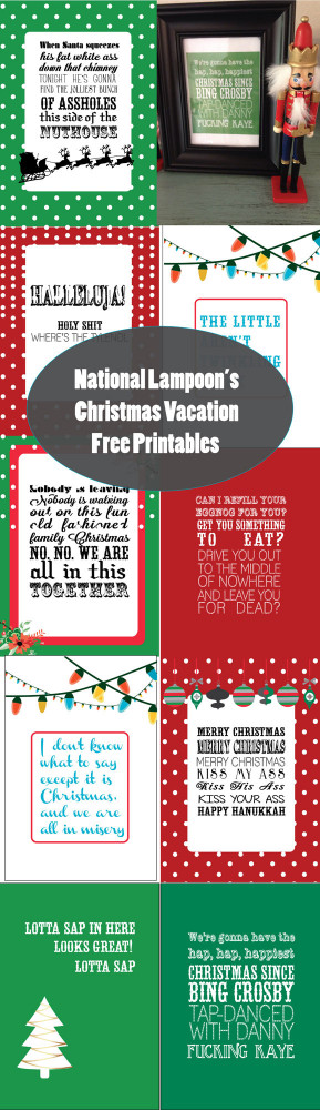... Lampoon’s Christmas Vacation Free Printables! Merry Christmas