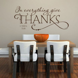 biblical vinyl wall decals | ... Kitchen Bible Quote - Removable Vinyl ...