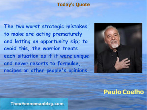 Paulo Coelho: Strategic mistakes