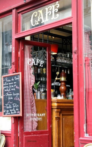 Cute little cafe in ParisFrench Coffe Shops, Paris Storefront, Stores ...