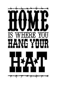 ... -YOU-HANG-YOUR-HAT-Western-Country-Words-Lettering-Wall-Decal-Quote