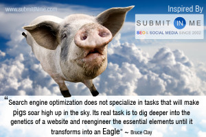 SEO thought of the day! What if pigs could FLY?