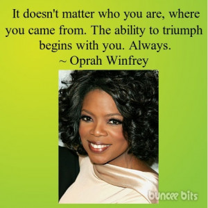 Oprah Winfrey quote art