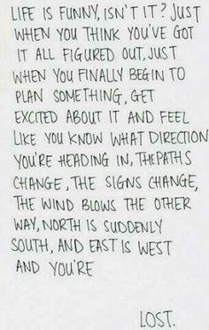 ... figure something else out. Turn something bad into something good and