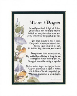 Mother & Daughter” A Sentimental Mother's Day Gift For A Mom Or ...