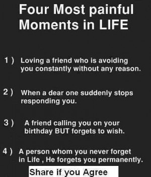 Four most painful moments in life | Quotes on Life and Friendship