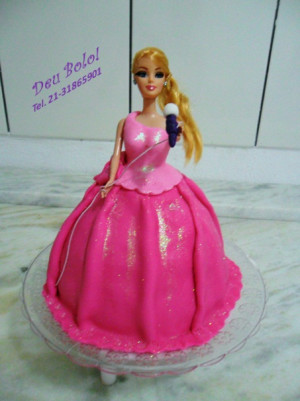 Bolo Barbie Princesa Pop Star
