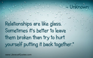 ... leave them broken than try to hurt yourself putting it back together