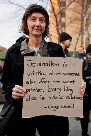 An accurate yet thought provoking view on journalism.