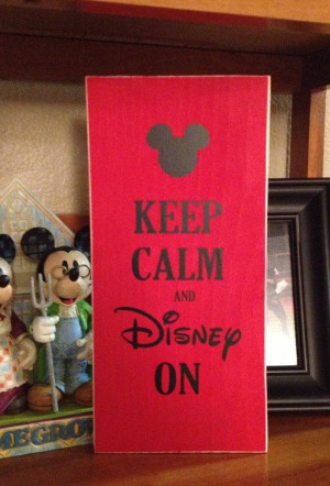 Keep Calm and Disney On - Mickey Mouse - Disneyland - Wall Hanging ...