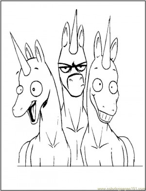 free printable coloring page Funny Unicorns (Cartoons > Unicorn)
