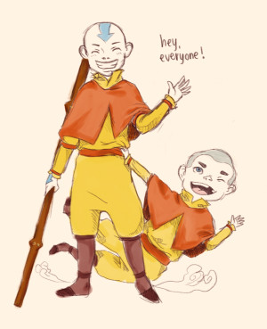 Grandfather Aang and Grandson Meelo - Happy Father's Day on KomicKorra