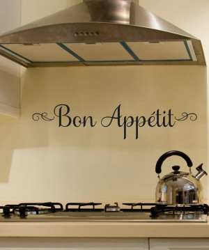 Belvedere Black 'Bon Appétit' Wall Quote