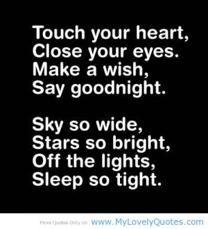Touch your heart close your eyes – quotes about her