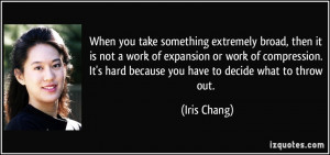 ... compression. It's hard because you have to decide what to throw out