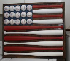 ... White Blue Baseball Bat & Ball American Flag by maegirl1983, $300.00