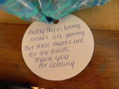 nice sayings for the birdseed favors more shower ideas birds favors ...