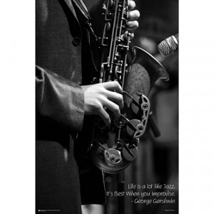 George Gershwin Jazz Quote Motivational Music Poster - 24x36