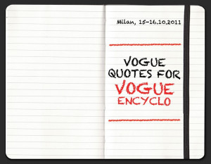 Vogue quotes for Vogue Encyclo