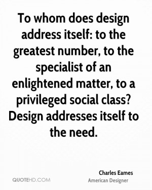 To whom does design address itself: to the greatest number, to the ...