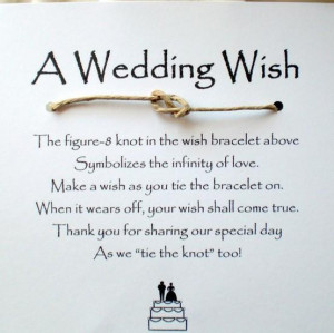 Wedding wish favors
