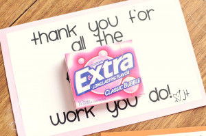 We gave the principal the 