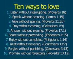 10WaysToLove #bible #quote #relationship #love #marriageWords Of ...