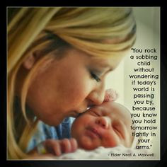 good quote to remember on those sleepless nights with newborn babies ...