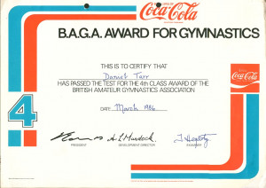 Gymnastics Awards Certificates