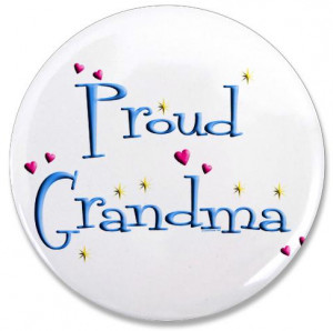 proud grandma button