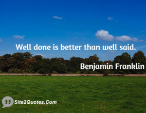 Motivational Quotes - Benjamin Franklin