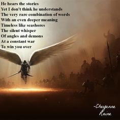 angel demon good evil hope faith understand literature light dark poem ...