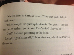 Pictures of Insurgent Tris and Tobias Moments