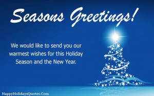 Christmas Holiday Card with New Year Wishes