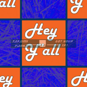 Hey yall print, Southern sayings, orange and blue welcome art, living ...