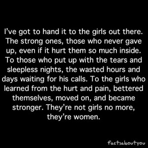 For the female strength
