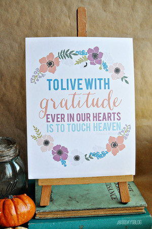 Printable Gratitude Quotes with creative blog hop --- learn more about ...