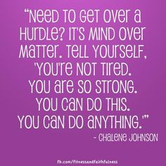 Need to get over a hurdle? It’s mind over matter. Tell yourself ...