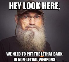 non lethal weapons duck dynasty more random funny dust jackets funny ...