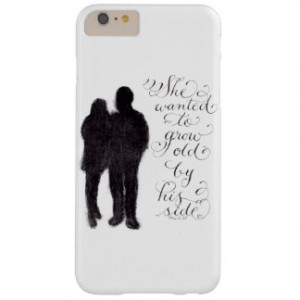 Grow old together Handwritten Romantic quote art Barely There iPhone 6 ...