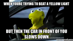 Kermit Driving Meme