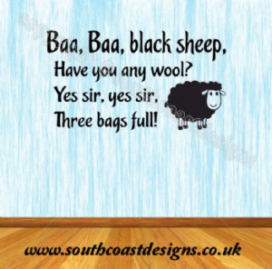 Baa, Baa Black Sheep - Nursery Rhyme